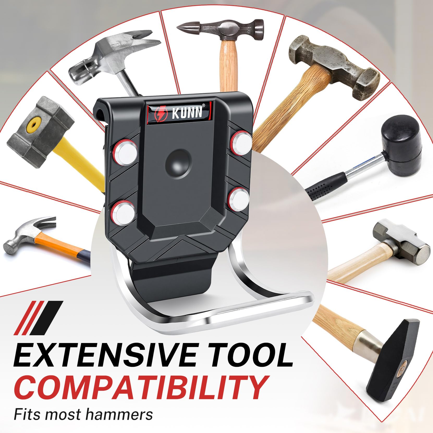 Hammer Holder for Belt - KUNN Tool Holster -7