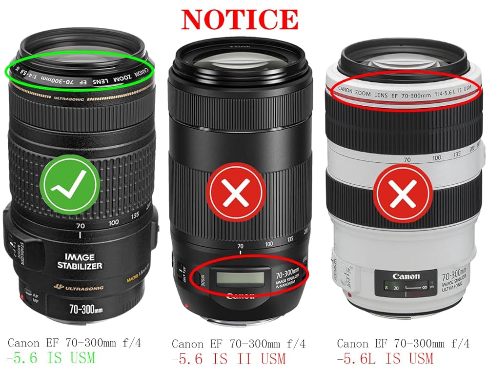 Amazon.com : ET-65B Lens Hood for Canon EF 70-300mm f/4-5.6