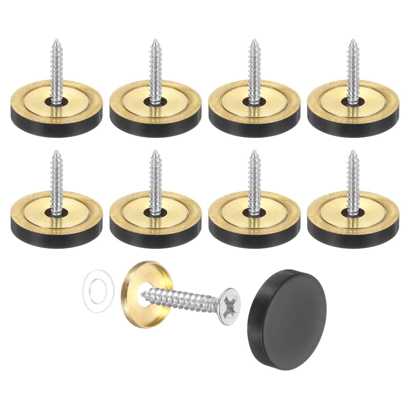 PATIKIL 8 Pcs Screw Covers Caps