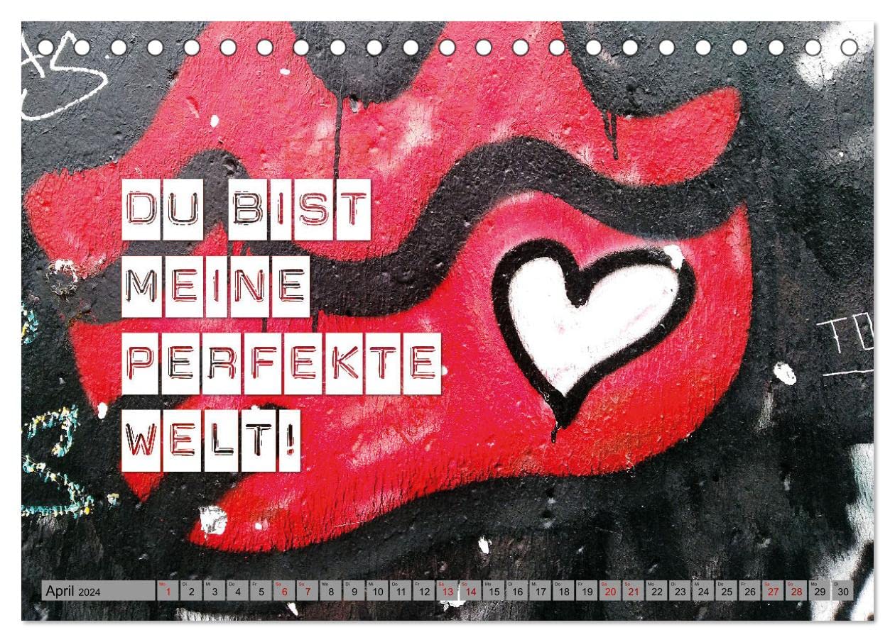 Für meinen Lieblingsmenschen (Tischkalender 2024 DIN A5 quer), CALVENDO Monatskalender: Das perfekte und besondere Geschenk für Deine Liebste oder Deinen Liebsten! (CALVENDO Menschen)