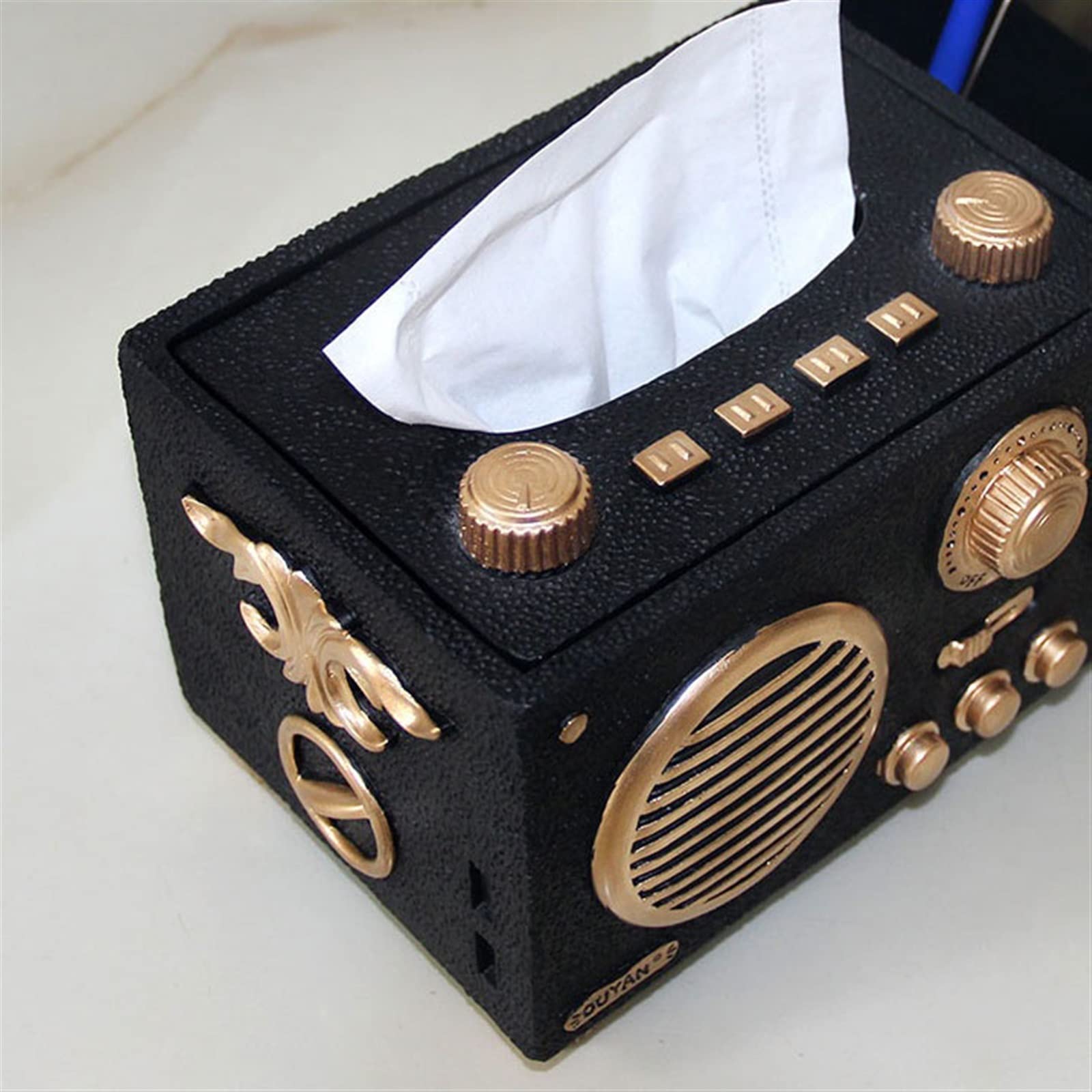 Portafazzoletti Multifunzionale Scatola di tessuto for modellazione creativa Scatola di immagazzinaggio del telecomando del desktop Tavolino da caffè Ornamenti decorativi Scatola di carta da disegno O