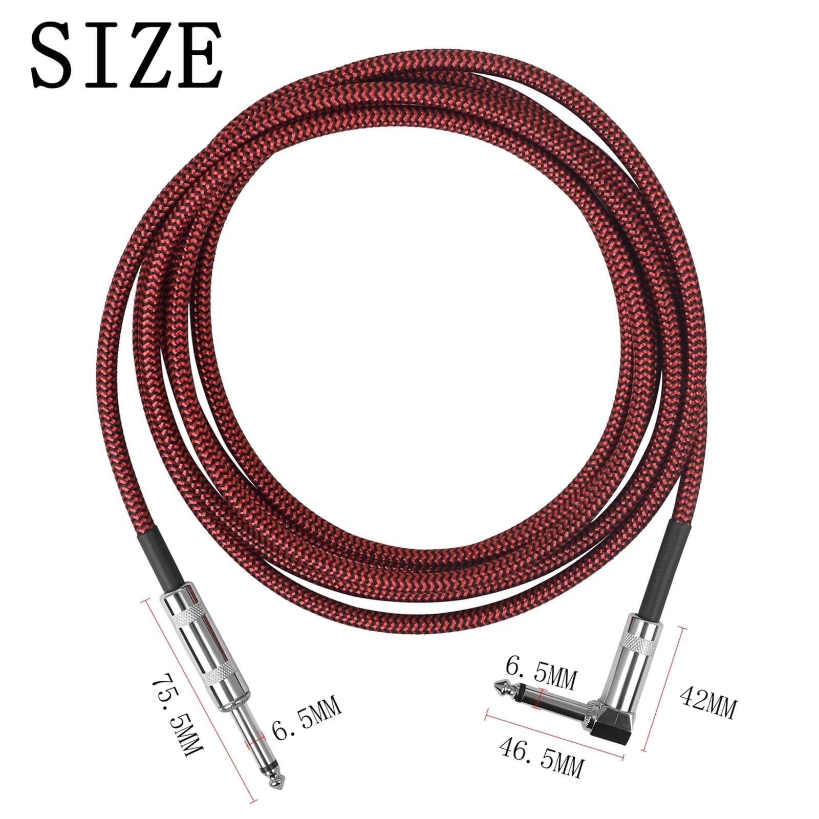 Cavo Audio Per Chitarra Cavi Per Chitarra Elettrica E Basso Linea Di Riduzione Del Rumore