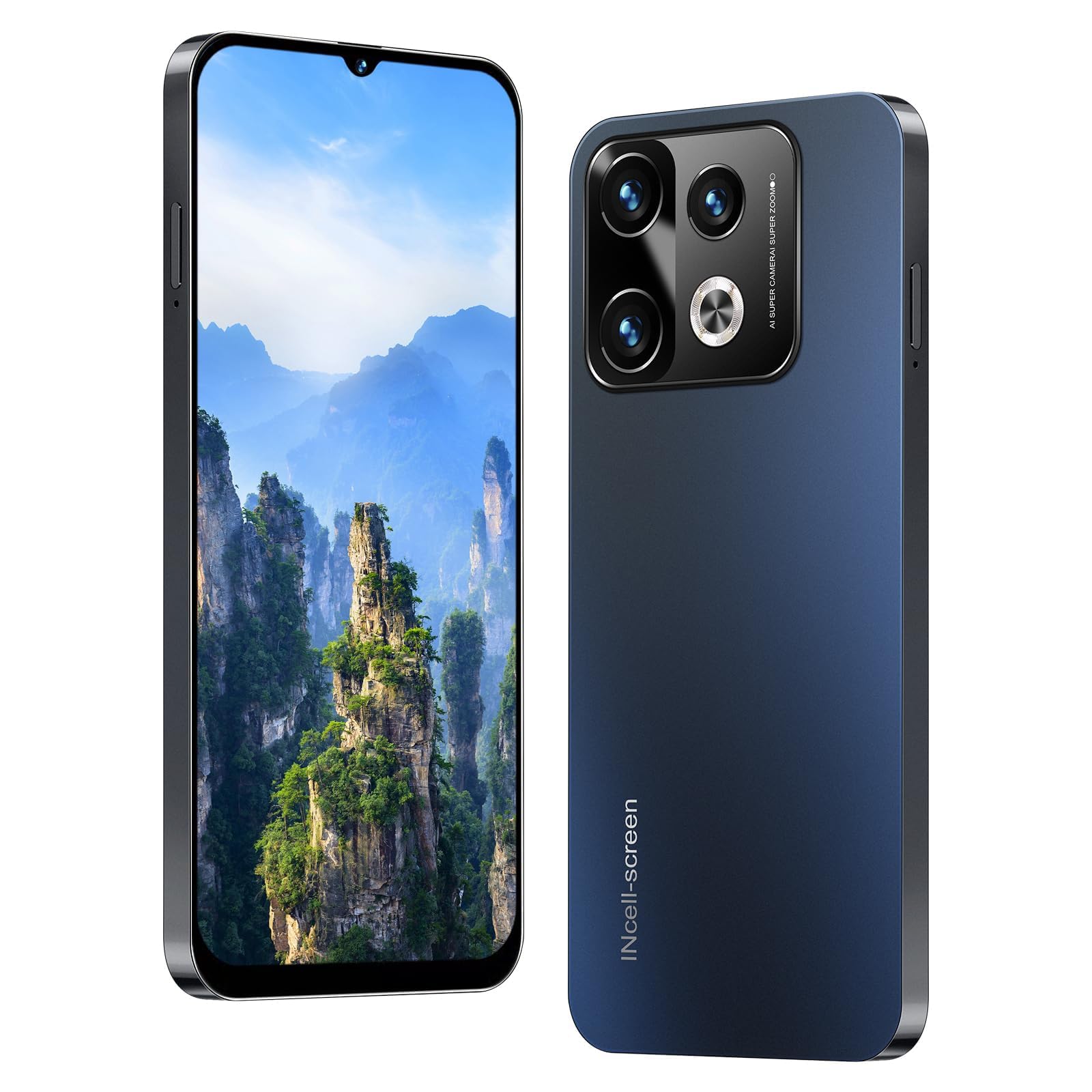 4G Smartphone Without Contract, 3GB + 32GB/256GB, Android 12 Mobile Phone, 6.3 Inch HD+ Screen, 13MP + 16MP Camera, 4500mAh, Dual SIM Dual Camera,GPS,Face ID,OTG (Note40pro - Black)