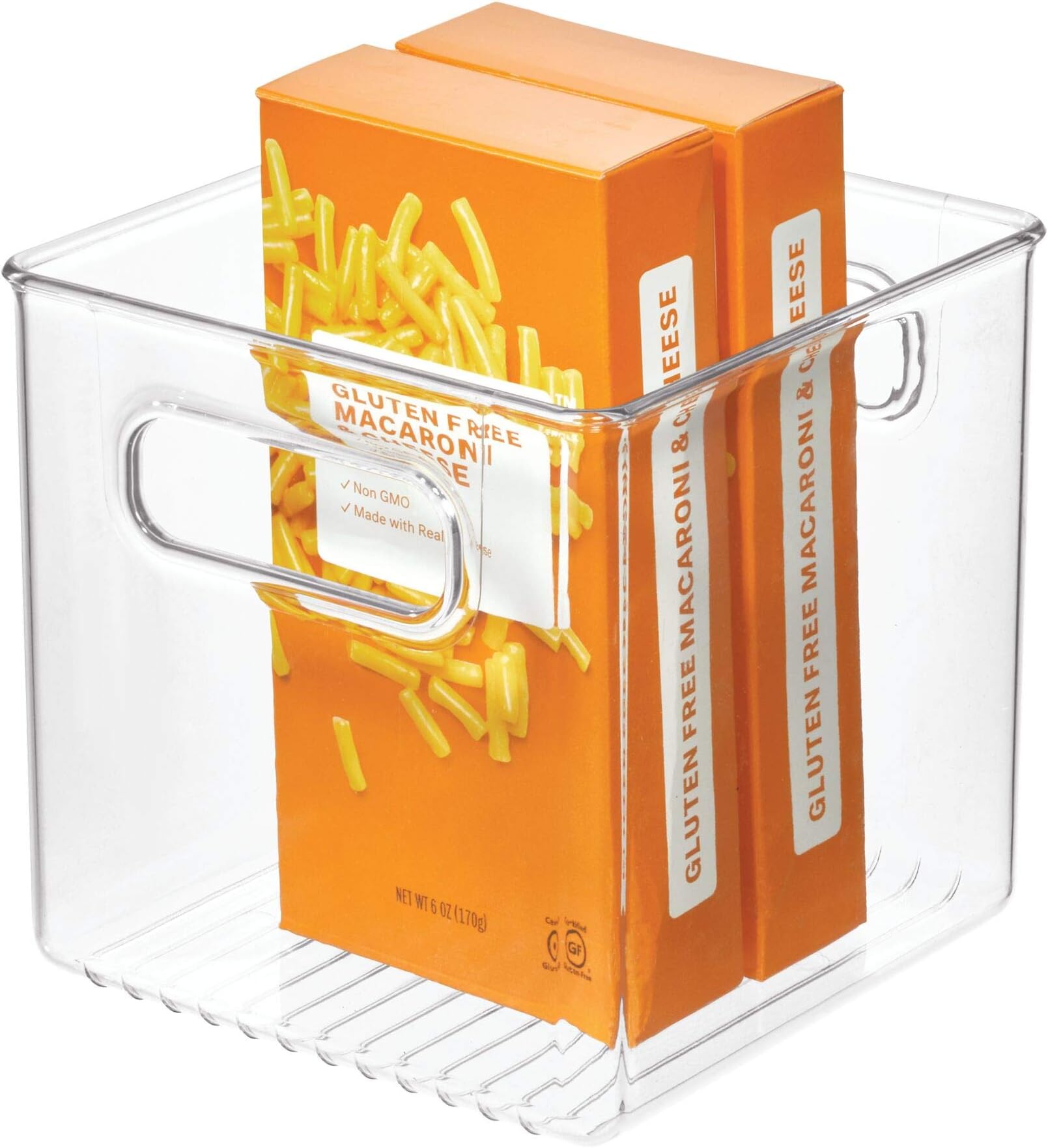 iDesign 65170 Linus Stacking Organizer Bin, Medium, Set of 1, 15 x 16 x