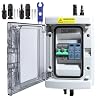 PV Combiner Box Circuit Breaker Surge Protection Circuit Breaker DC 40A/500V String IP65 Waterproof Lightning Protection Solar Panel Systems 1 in 1 Out Isolation Outdoor Solar System