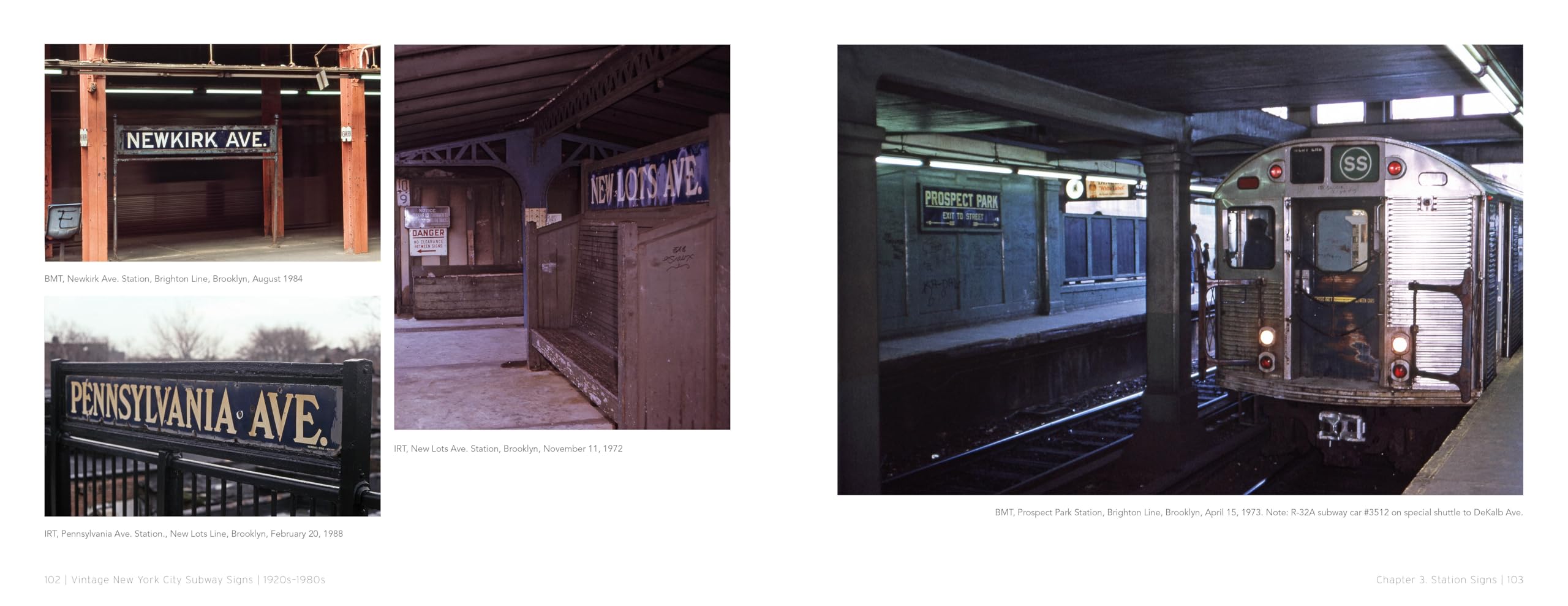 Vintage New York city subway signs 1920s1980s
