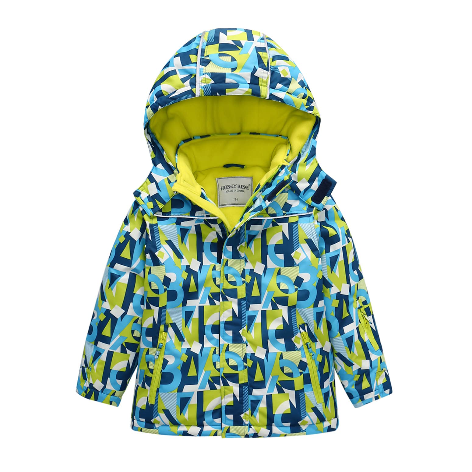Vestes de Ski Enfant en Polaire Manteaux de Garçon d'hiver Blousons de Snowboard Softshells Randonnée Montagne Vestes Imperméable Coupe-vent Fille Vestes de Neige 3-14 Ans