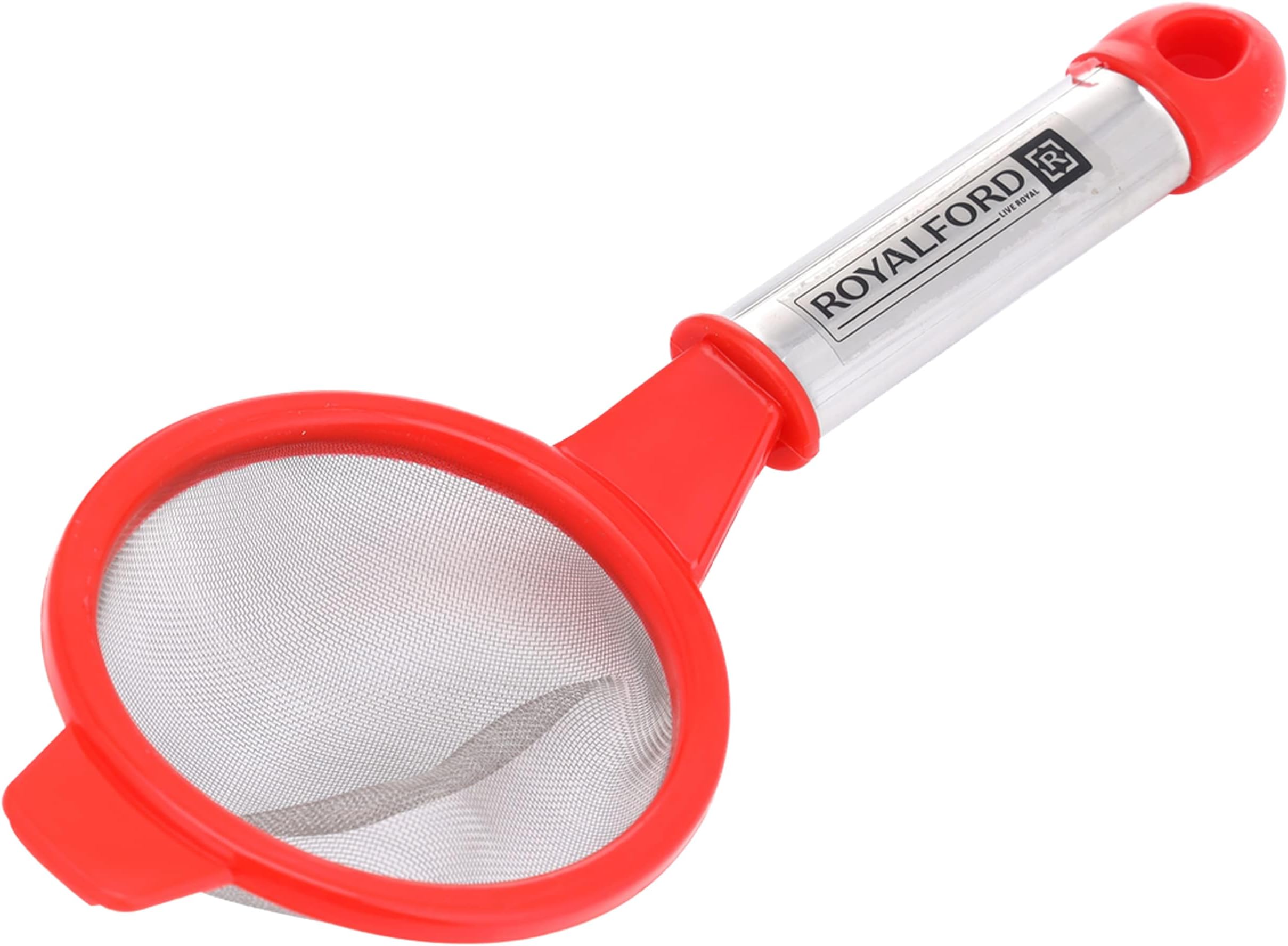 RoyalFord Tea Strainer with a Stainless Steel Handle- RF11041 PP and Stainless Steel Mesh Multi-Purpose Strainer Food-Grade, Muulticolor