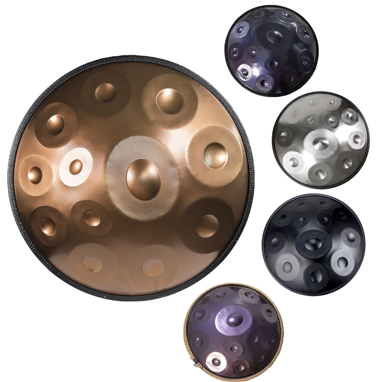 moozica dクルド dマイナー タングドラム　14インチ　ハンドパン Amazon.com: Moozica Steel Handpan Tongue Drum, 14 Inches 17