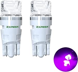 ZXREEK T10 LED ポジションパープル LED ピンク セラミック LED
