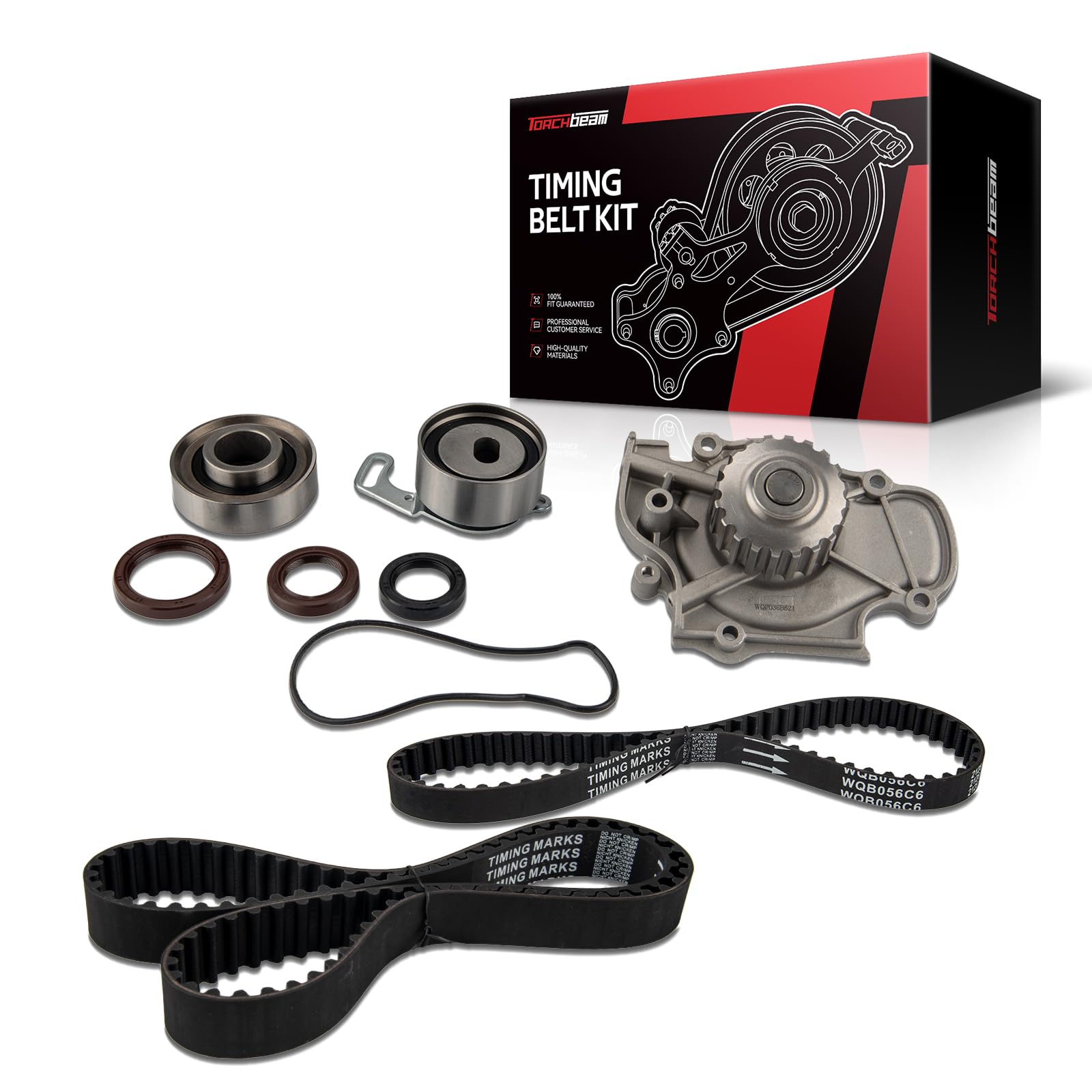 Torchbeam Timing Belt Kit with Water Pump, Compatible with Honda Accord 1994-2002, Odyssey 1998, Acura CL 1997-1999, Isuzu Oasis 1998-1999-image-47