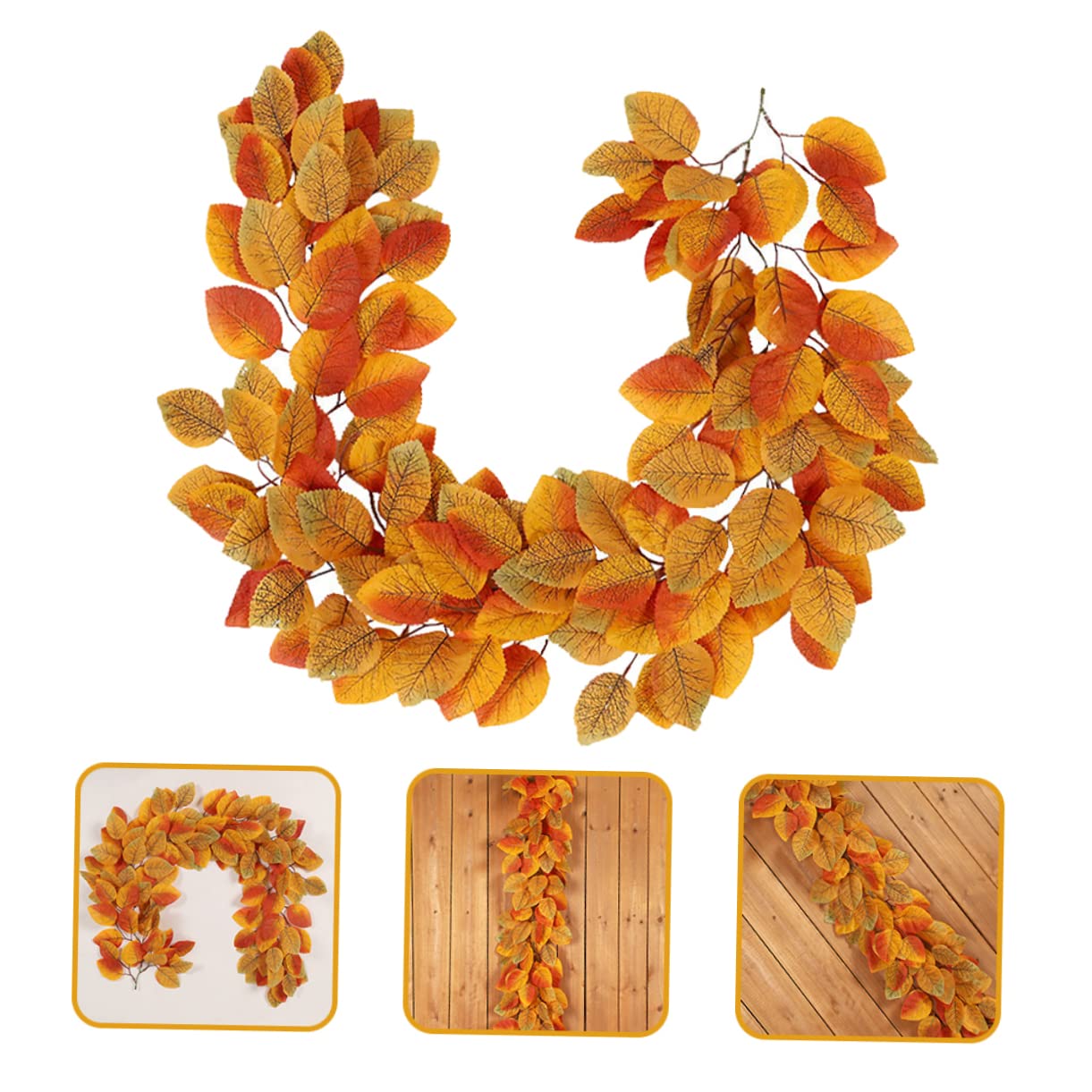 3piezas Guirnalda Magnolia Artificiales para Decoración De Otoño Adorno Festivo para Hogar y Cafeterías Diseño Acogedor y Versátil