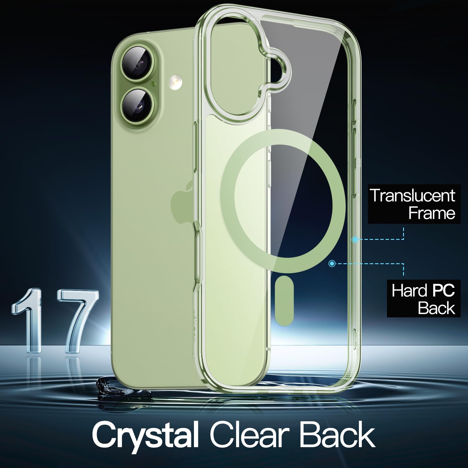 Amazon.co.jp: JETech iPhone 17 6.3インチ用 マグネット ケース