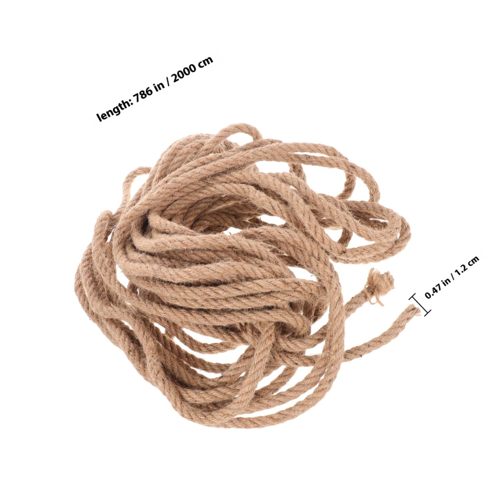 Corde Manille Épaisse Jute pour Chargement Lourd Sécurisation Camion Jardinage Travaux Manuels