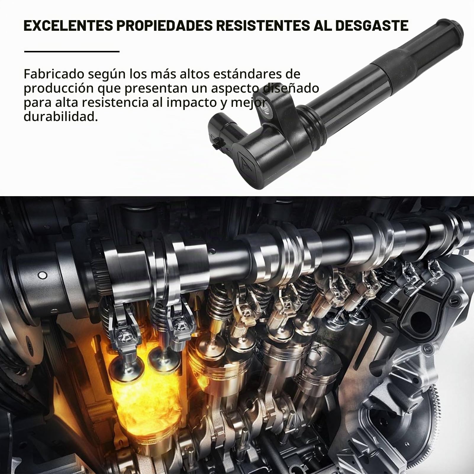 4x Bobinas encendido para Fiat 500 500l Tipo Idea Bravo Grande Punto 1.4 | Bobina de encendido Lancia Musa 1.4 Ypsilon 1.2 Iveco Daily 3.0 Mito 1.4 46777288 55246099 504142675