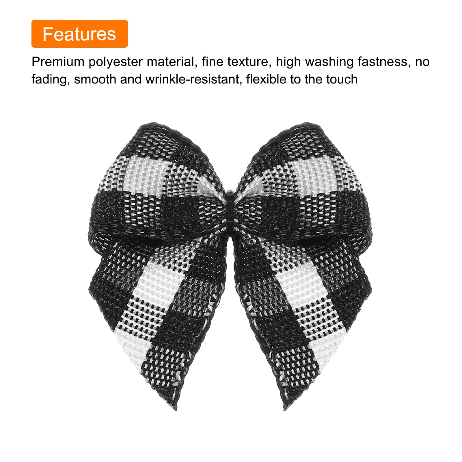 Sourcing Map Lot De 80 Mini Nœuds En Ruban Vichy De 2,5 Cm En