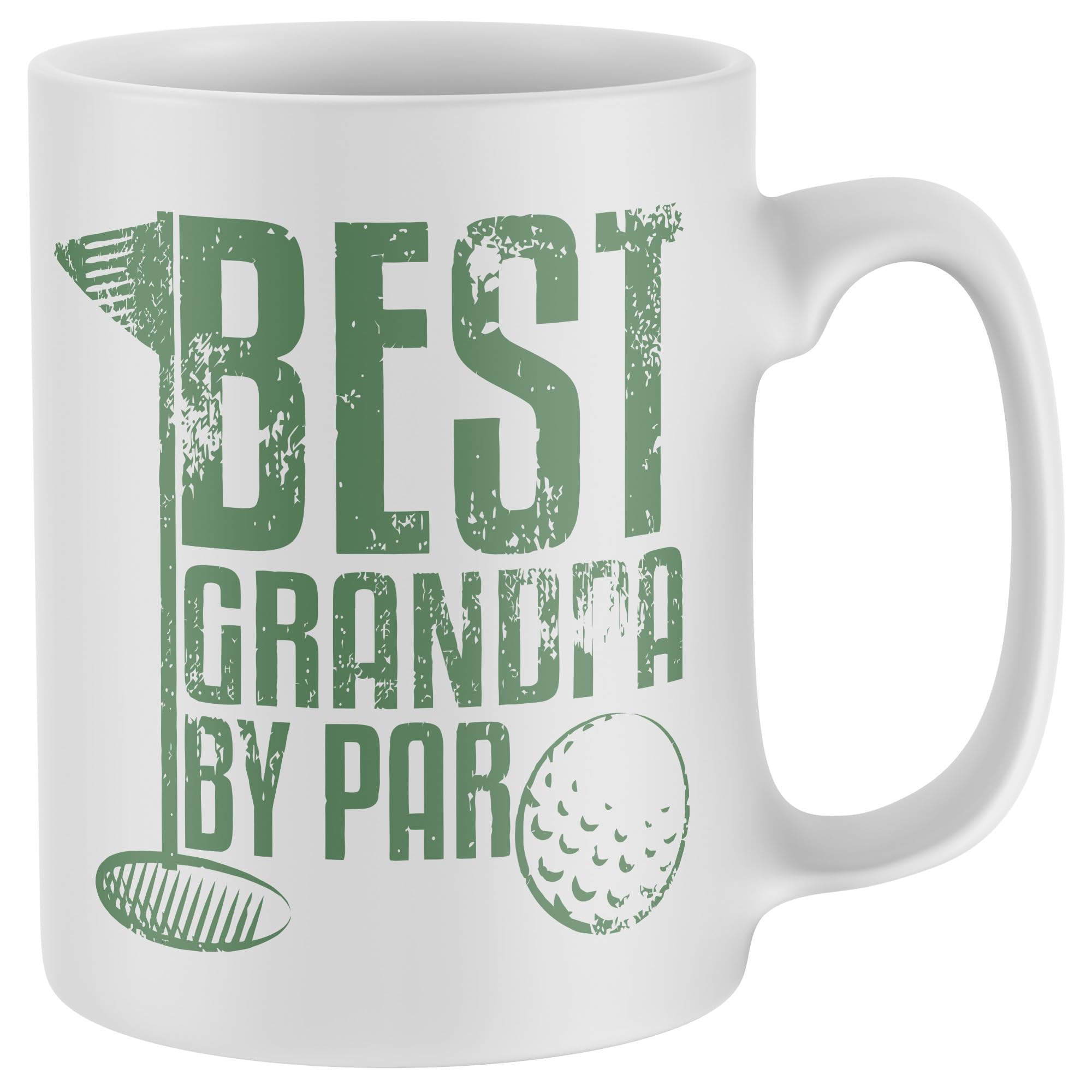 Purple Print House Best Grandpa By Par Golf Mug Golfer Grandad Coffee Tea Drinking Cup Gift