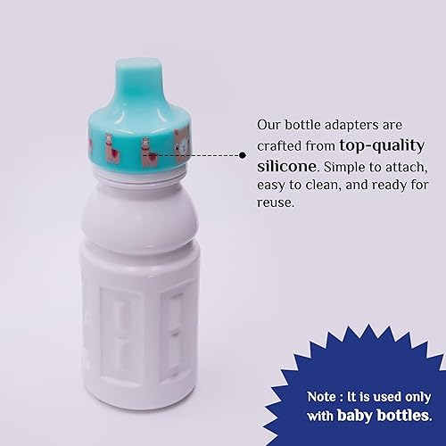 Miniatura 4 de Adaptador universal de boquilla superior para botella, paquete de 2 piezas, reutilizable, convierte cualquier botella en una taza para sorber para