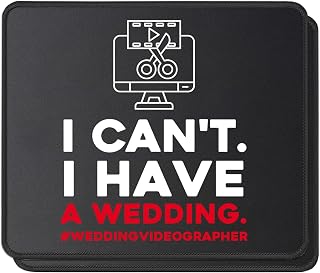 Videographer Mouse Pad Funny Wedding Filmmaker Quote, Video Editor Gift, Desk Accessories Office Decor Mousepad, 2 Pack