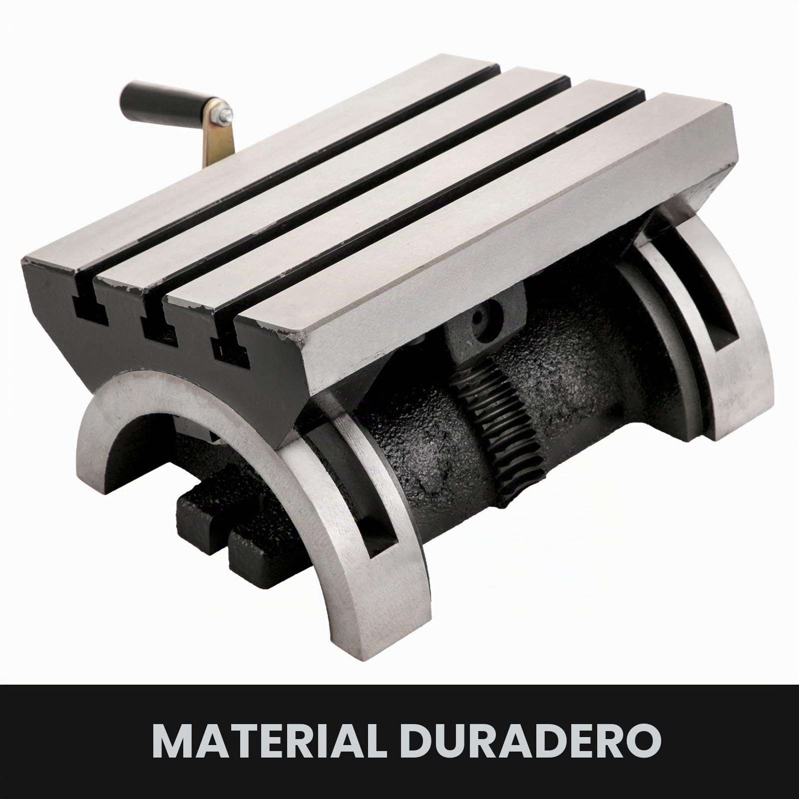 VEVOR Ángulo Ajustable la Mesa para Fresadora y Máquina de Perforación Mesa de Fresado Basculante de 10x7 Pulgadas (250x180x133mm)