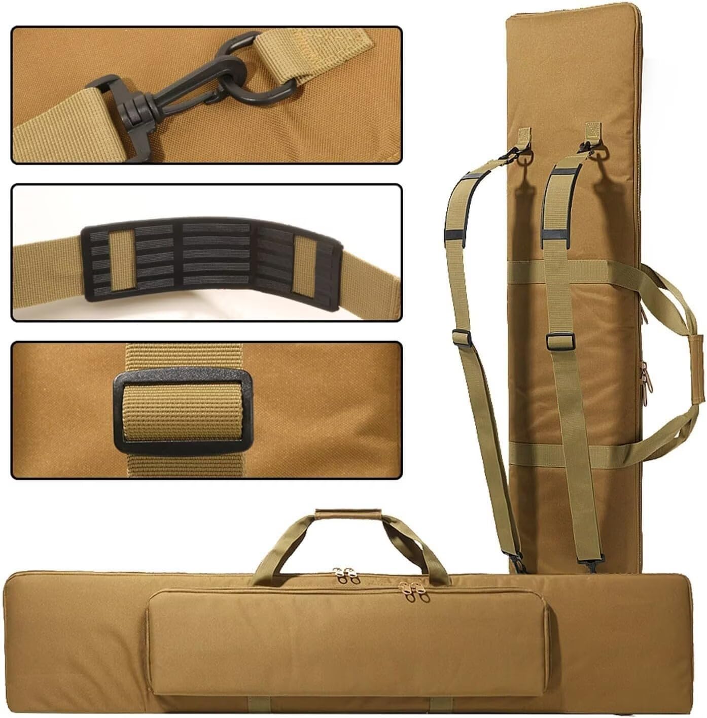 Genérico Bolsa para Rifle, Caja De Transporte para Arma De Tiro, Funda Escopeta, Airsoft Armas, Bolsa De Arma Táctica M249, para M249, M4A1, M16, AR15