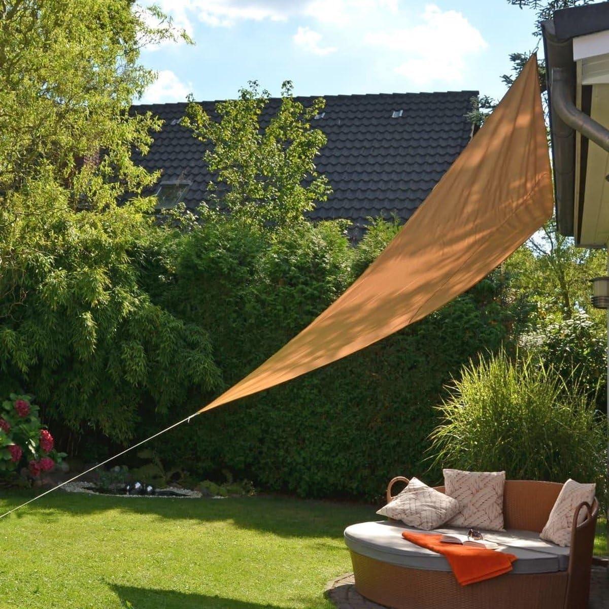 Sonnensegel dreieckig 3,6x3,6x3,6m Garten