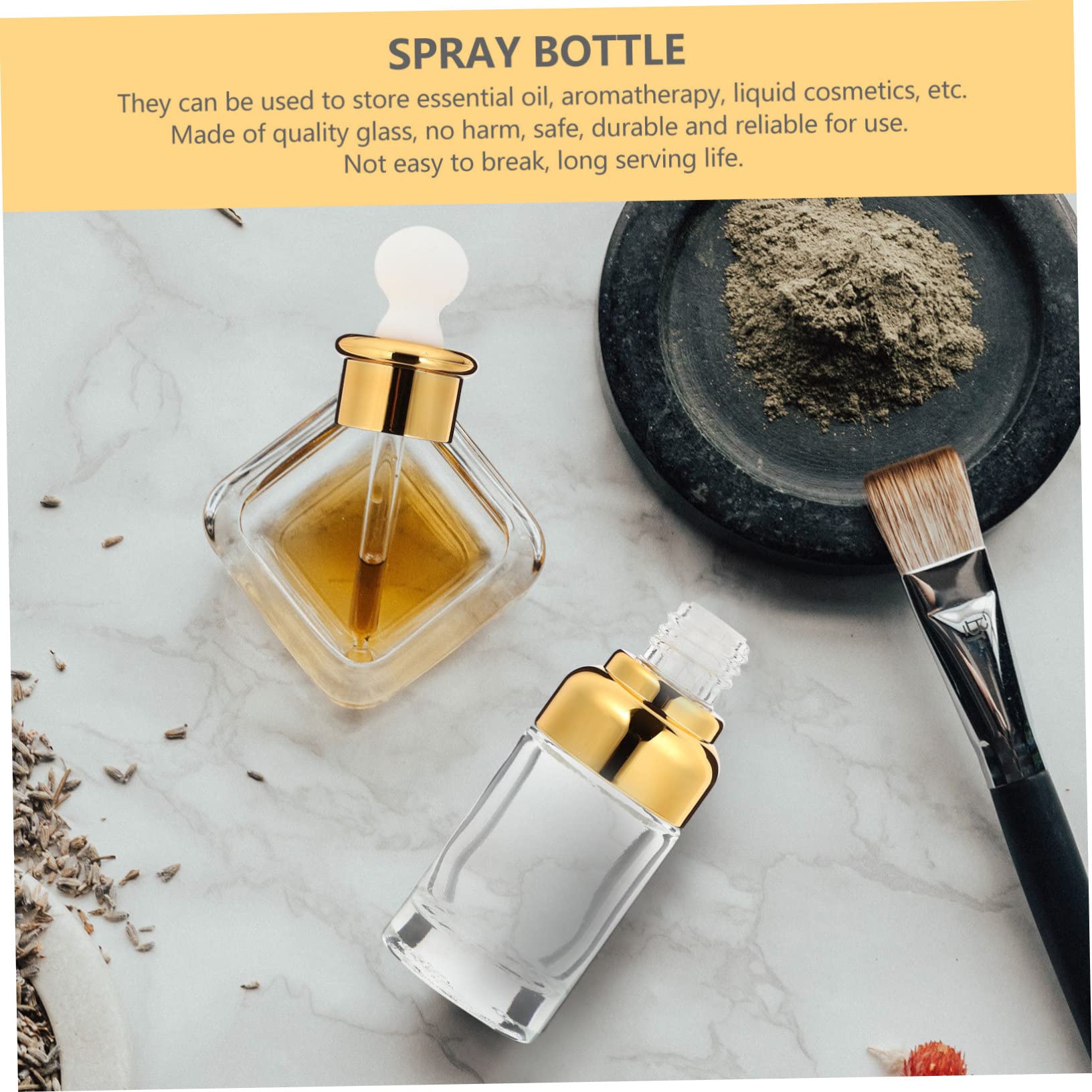 MAGICLULU 10stücke Glasflasche mit Tropfer für Ätherische Öle Flüssigkeitsflasche Dicht und Verschließbar für Kosmetik und Reagenzien