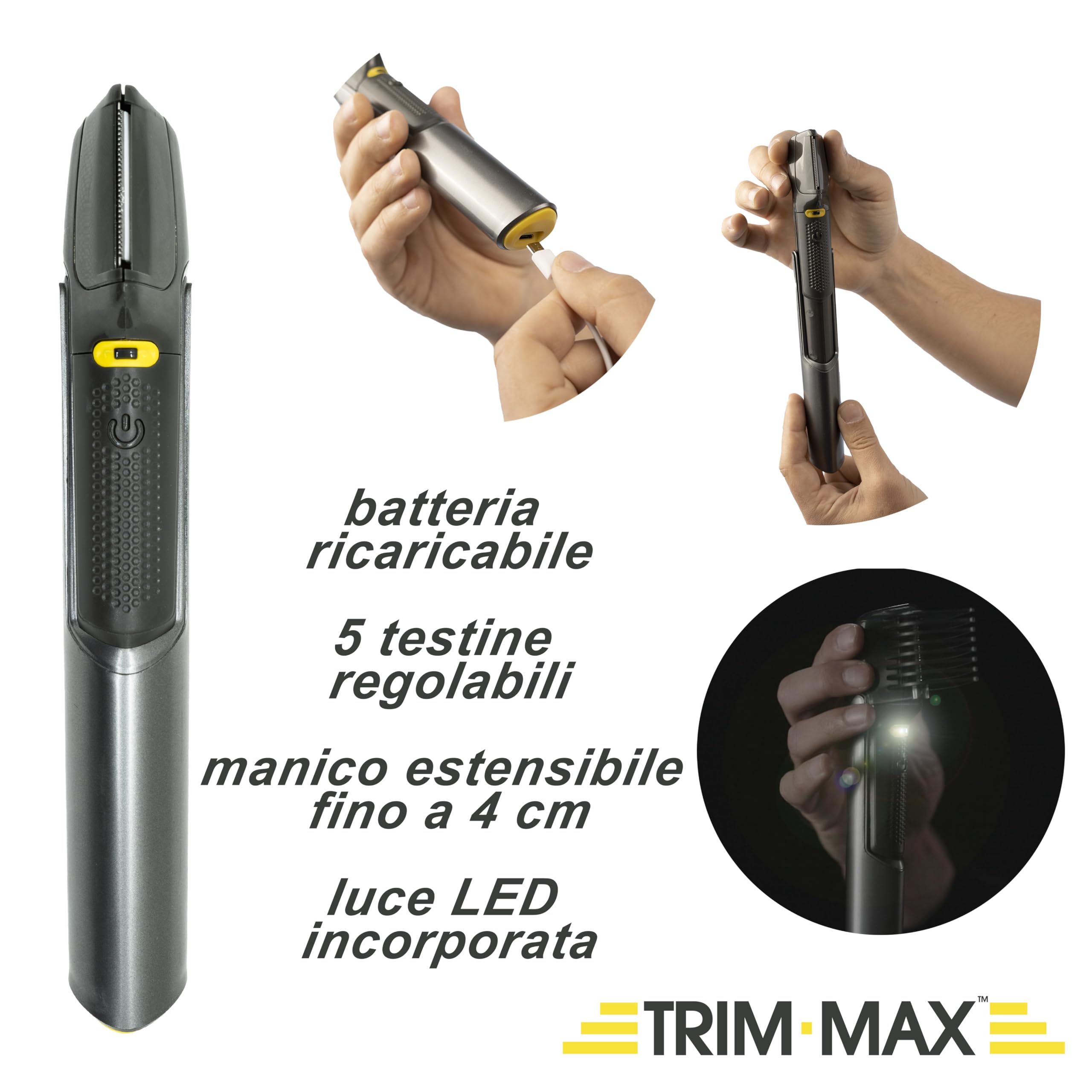 Acquisto Semplice TRIM-MAX, Professional Men's Body Electric Shaver - Image 3