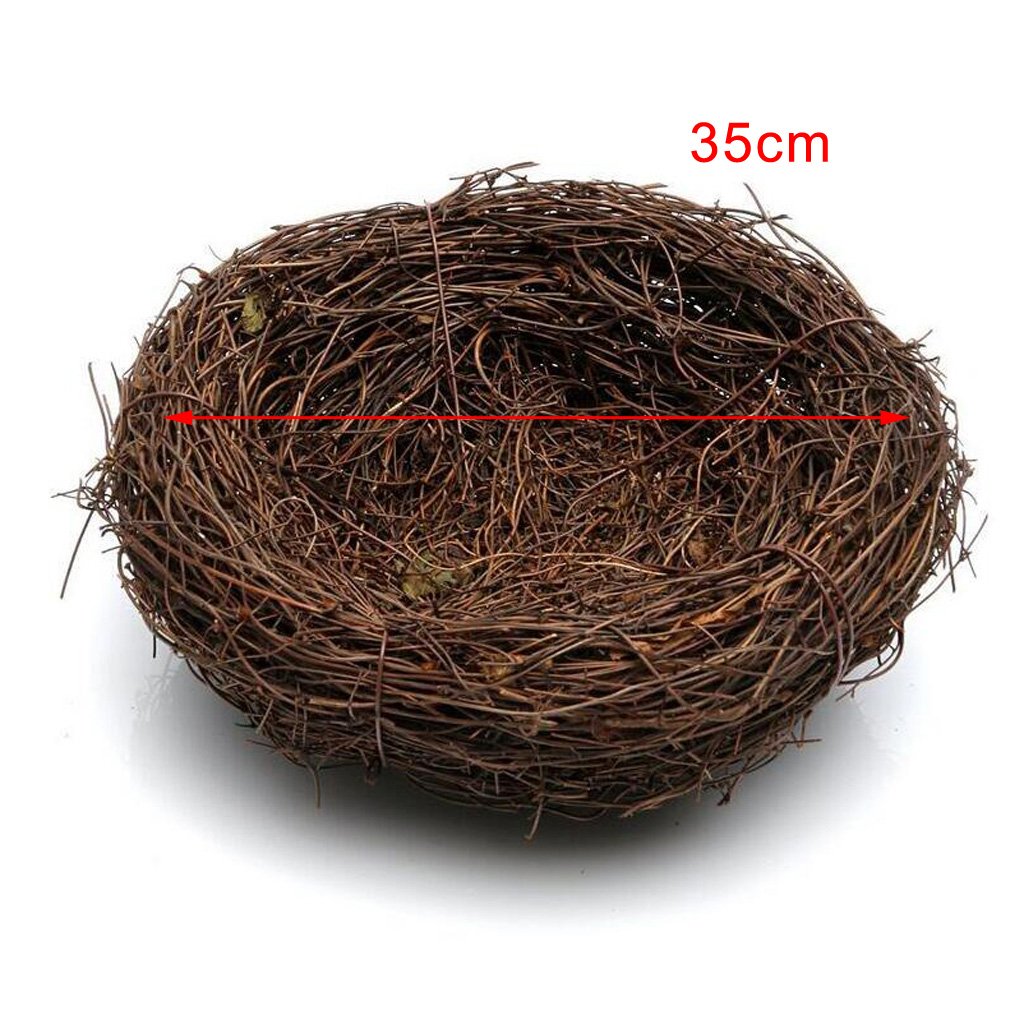 Sharplace Nid d' Cage Animaux Nid de Rotin Décoration Mariage, 35cm
