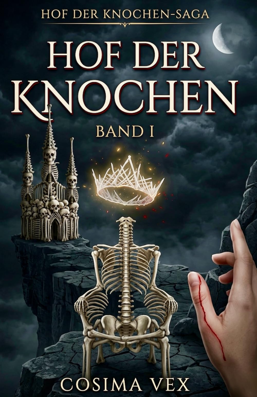 Hof der Knochen: Ein Buch über vier untote Lords, eine sterbliche Pelzhändlerin und einen Pakt, der zwölf Jahrhunderte gewartet hat. | Dark-Romantasy-Reverse-Harem · Band 1 der Hof-der-Knochen-Saga