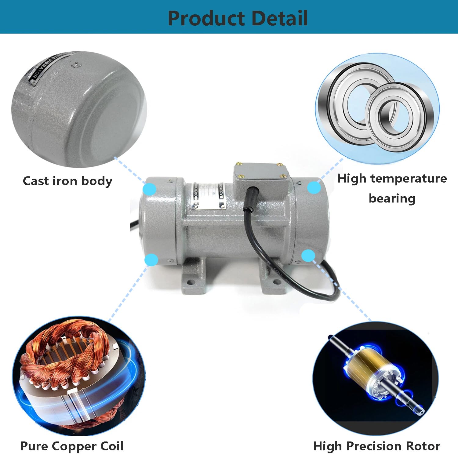 Amazon.com: Nisorpa Concrete Vibrator Electric Vibrating Motor
