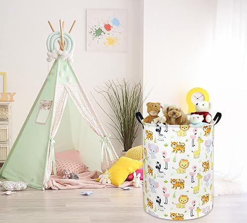 Miniatura 3 de Cesta de lavandería para bebé, cesta de lavandería para niños, lindo contenedor de almacenamiento de juguetes para niños y niñas, decoración de