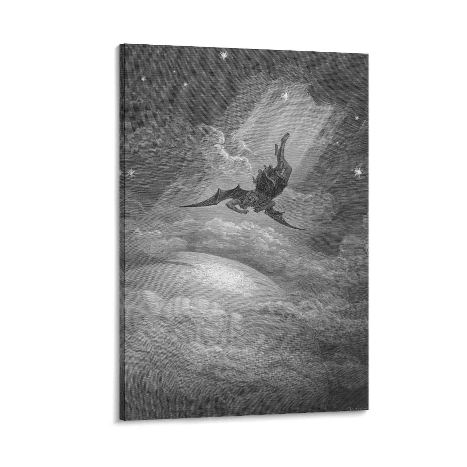 20 Masterpieces by Gustave Dore - Paradise Lost Canvas Art Poster and Wall Art Picture Print Modern Family Bedroom Decor Posters 16x24inch(40x60cm)