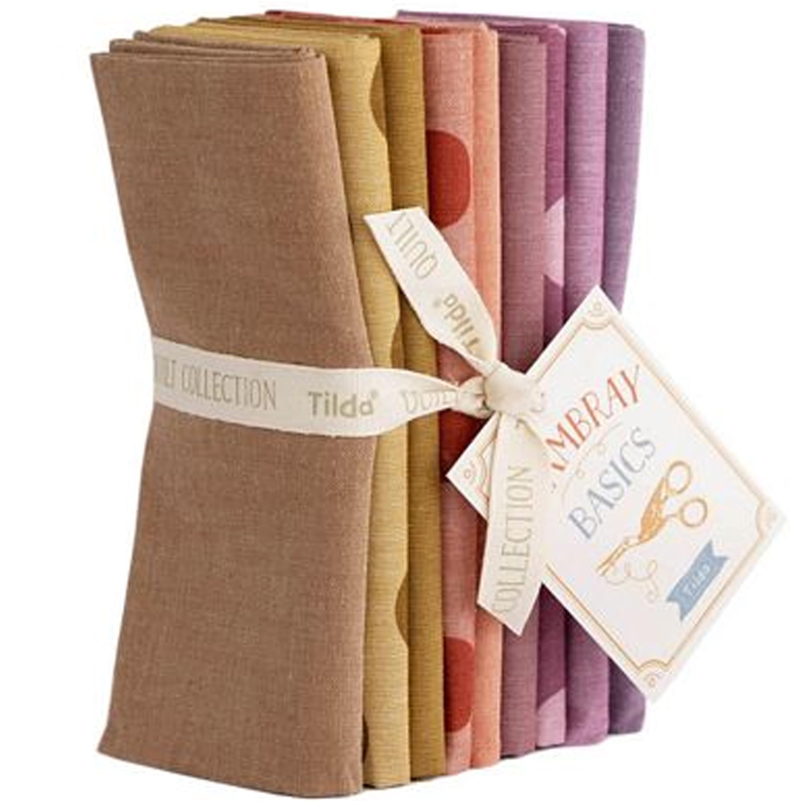 Tilda Seasonal Chambray Autumn Hues 9 Fat Quarter Bundle by Tone Finnanger for Tilda Fabrics TIL300220