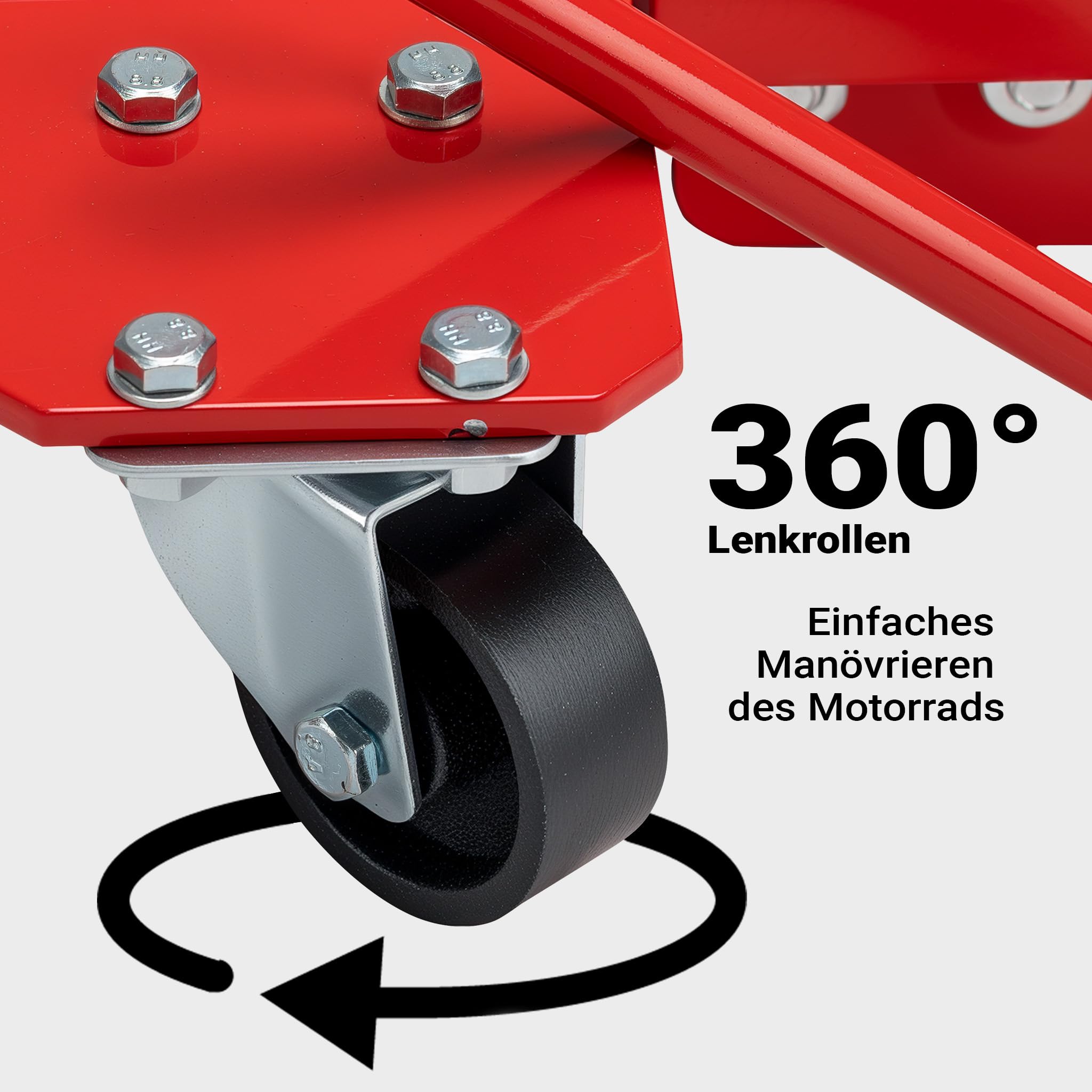 Rangierschiene Motorrad bis 570 kg Rangierhilfe Rangierheber Rangierplatte