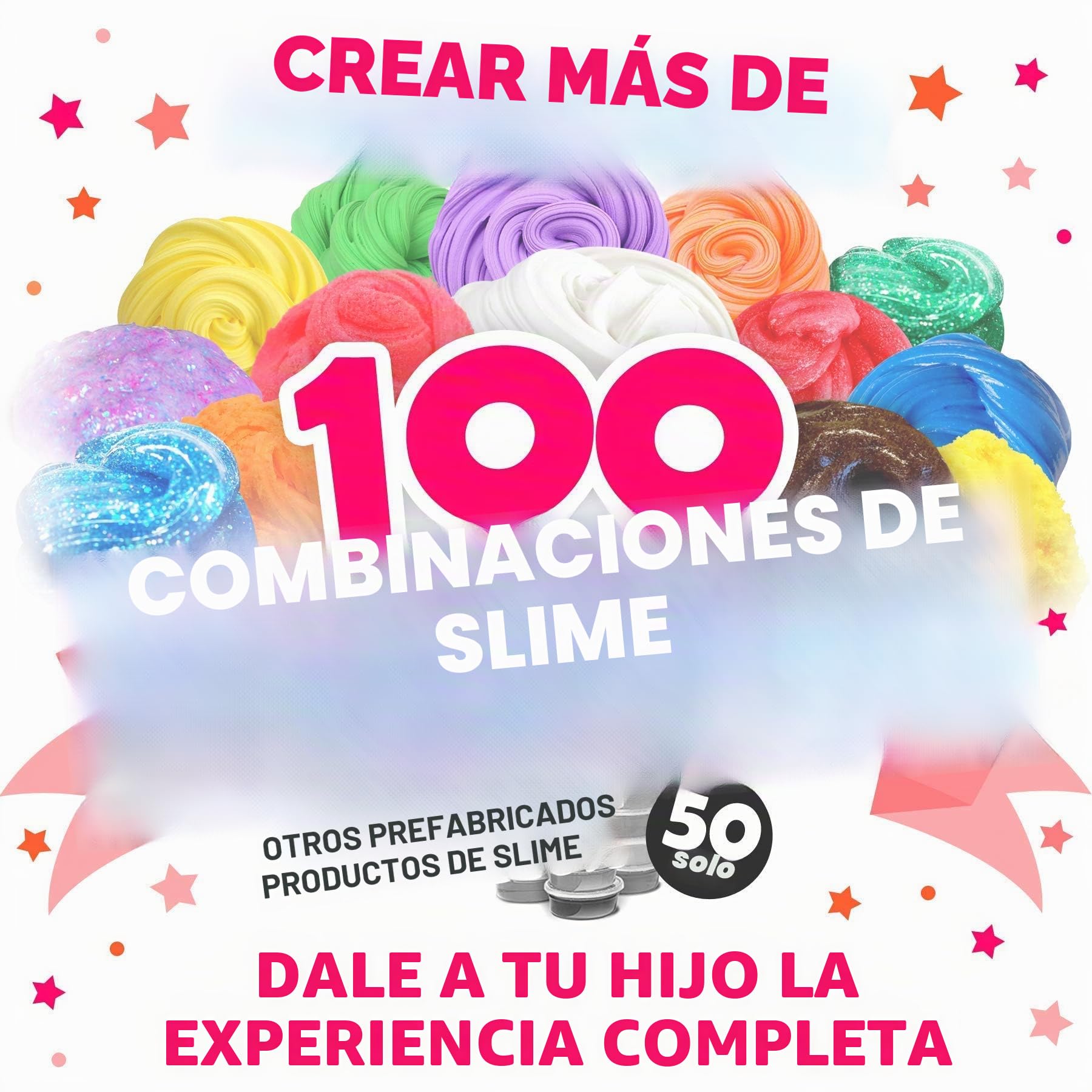 Original Stationery Slime Kit Ultimate – Caja de regalo de kit de bricolaje para fabricación de limo, con perlas, lentejuelas, regalos para niñas y regalos creativos para niños