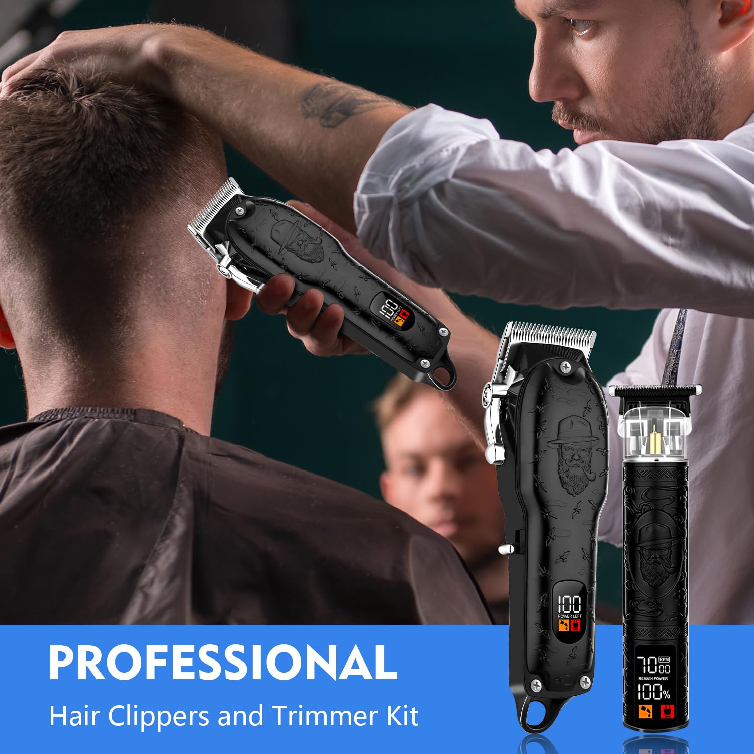 LQT Professional Hair Clippers Men, Mens Clippers and Trimmers Set - Image 3