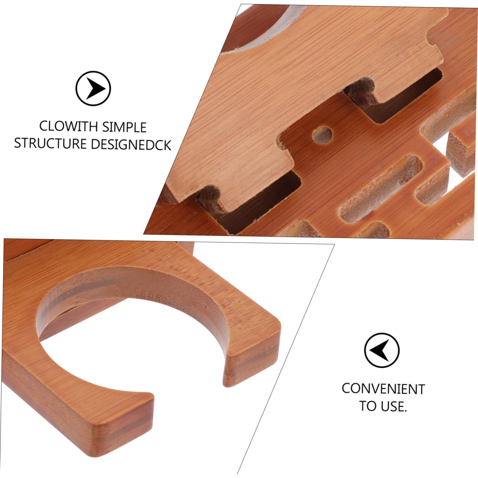 OSALADI 3 Set Di Ganci Da Parete Per Flauto in Legno Di Cucurbita Accessori Per Ukulele Erhu Strumento in Legno Gancio Da Parete Marrone