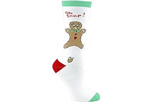 Oh Snap! Funny Gingerbread Man Christmas Socks