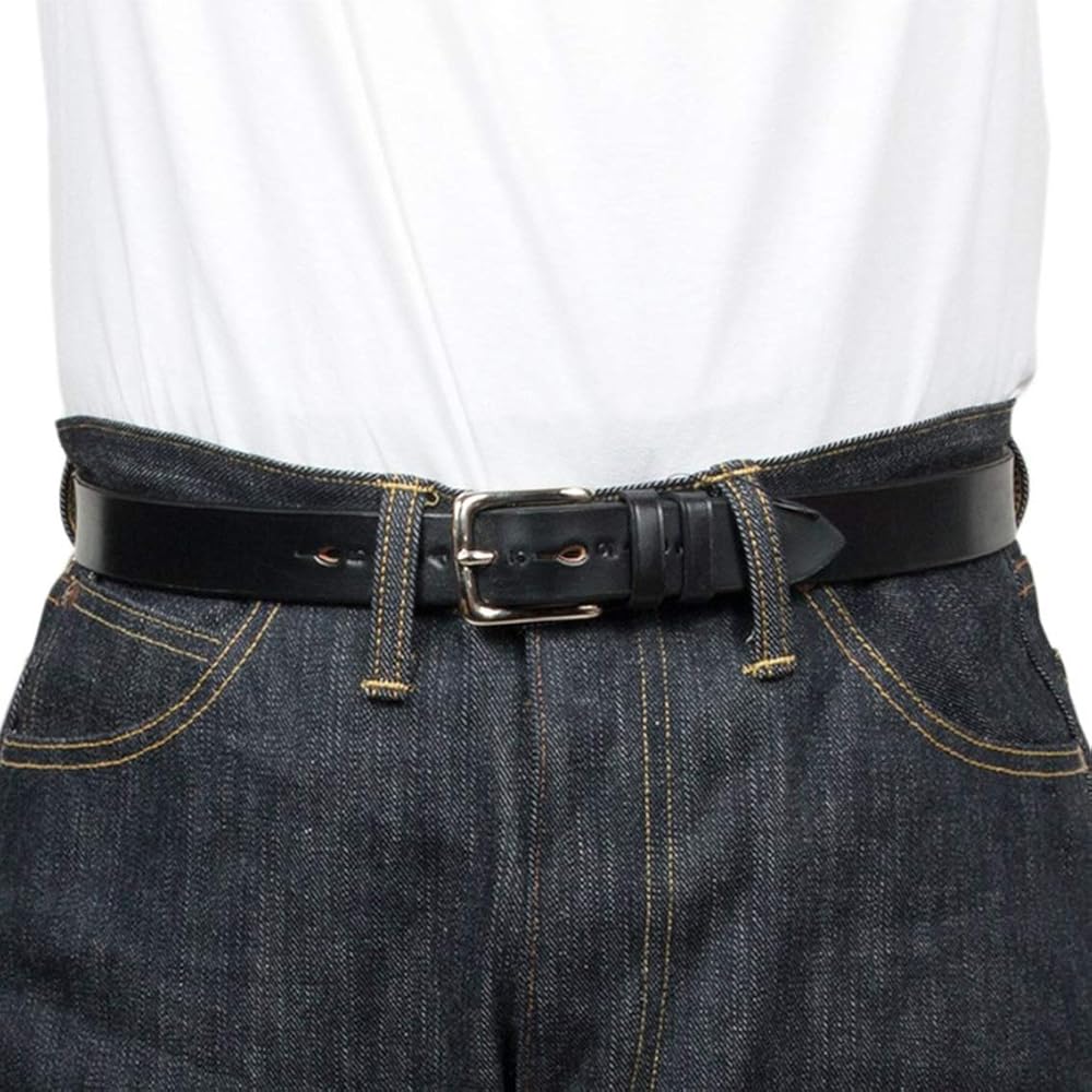 送込 REAL HARNESS リアルハーネス ベルト ブラウン 32 28mm REAL HARNESS / リアルハーネス] BRIDLE LEATHER BELT