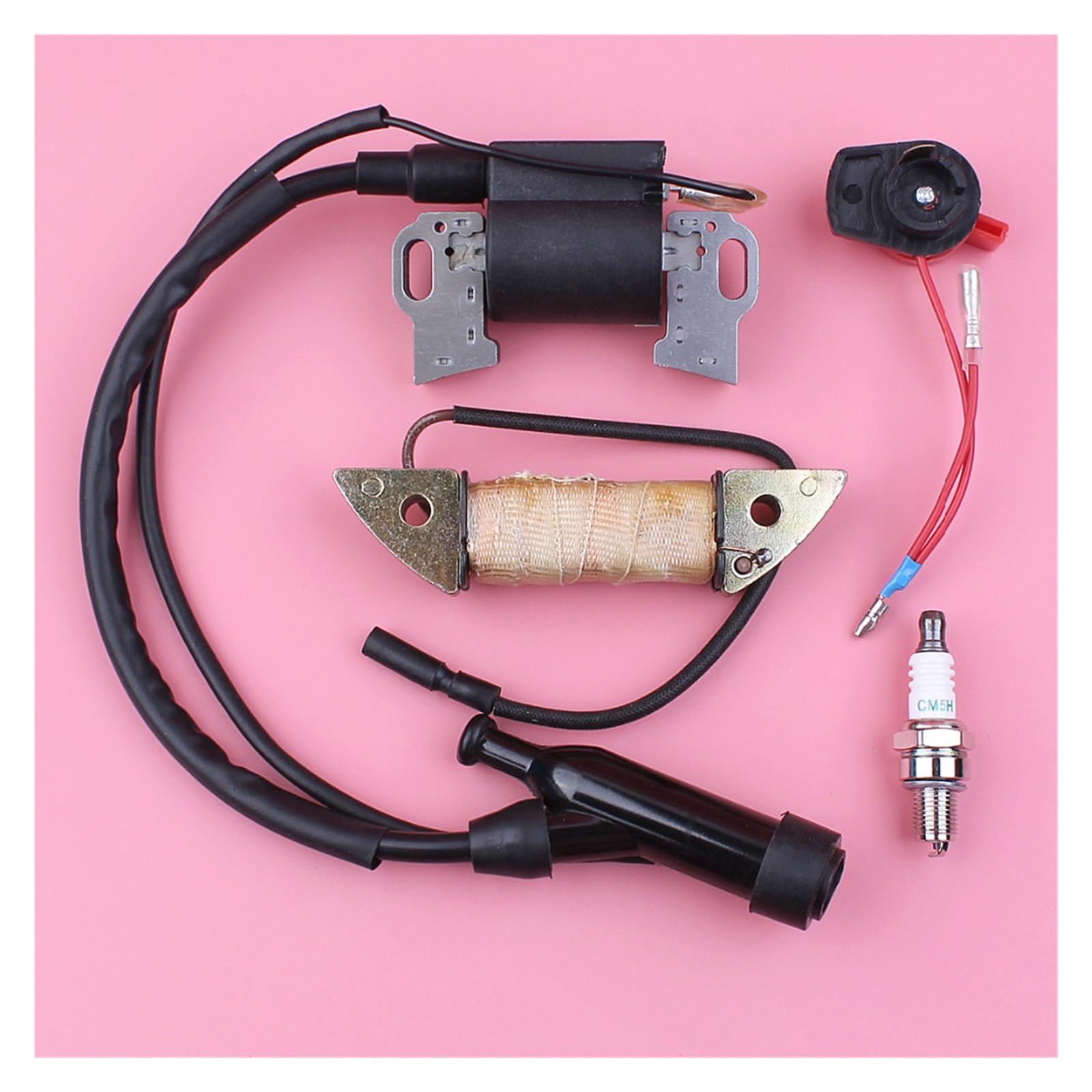 Kit de bujía de Interruptor de Parada de Bobina de Carga de Encendido for GX340 GX390 11HP 13HP GX 340 390 Pieza de Motor de cortacésped