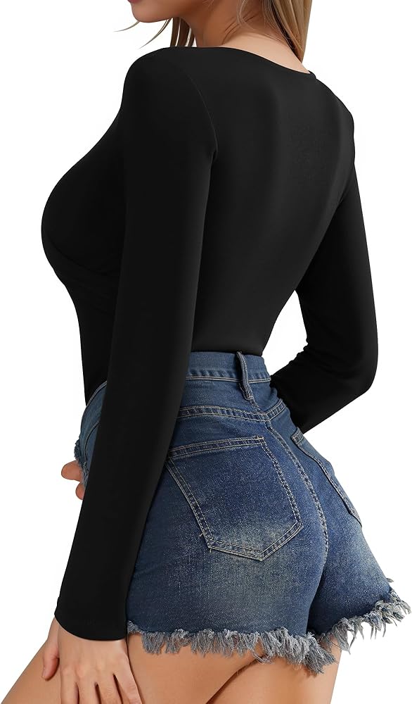 Amazon.com: MANGOPOP Women's Cross Wrap Ruched Plunge Deep V Neck