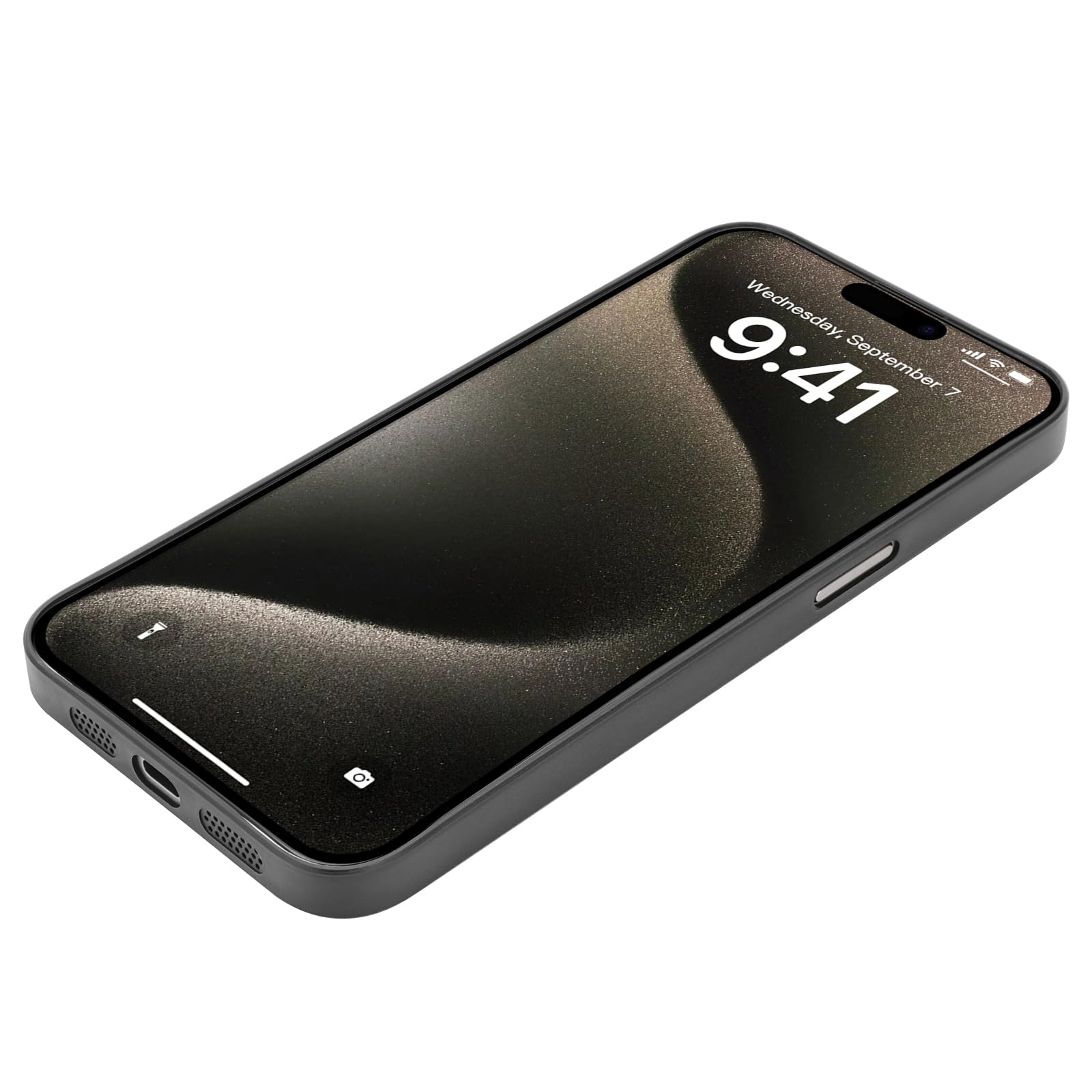Doupi Custodia Ultra Sottile Per IPhone 11 (6,1'') – Effetto Fibra Di Carbonio – Rigida, Opaca, Compatibile Ricarica Wireless (Nero) - 3
