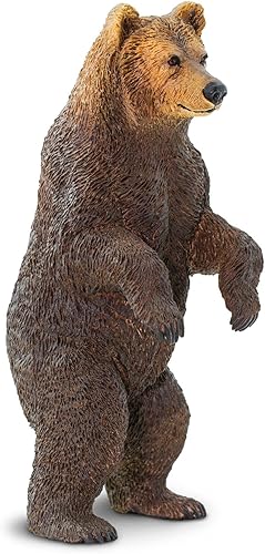 Miniatura 4 de Safari Ltd. Figura de oso Grizzly – Figura de modelo realista de 4.2 pulgadas pintada a mano, divertido juguete educativo para niños, niñas y niños