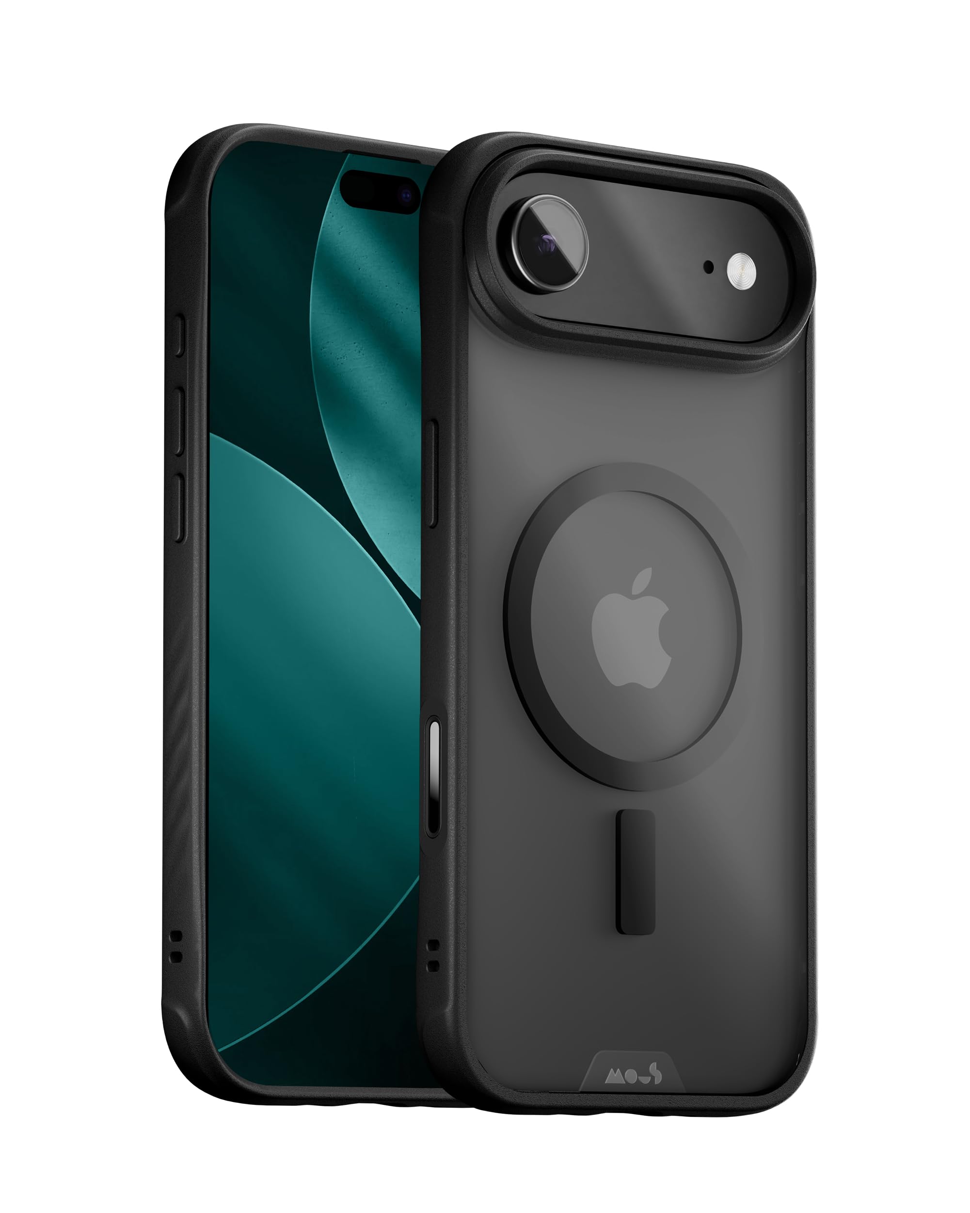 Mous for iPhone Air Case Clear, Compatible with MagSafe [Camera Control Cover] - Clarity - Anti-Yellowing Shockproof Cover for iPhone 17 Air - Scratch Resistant Crystal Clear & Slim Design