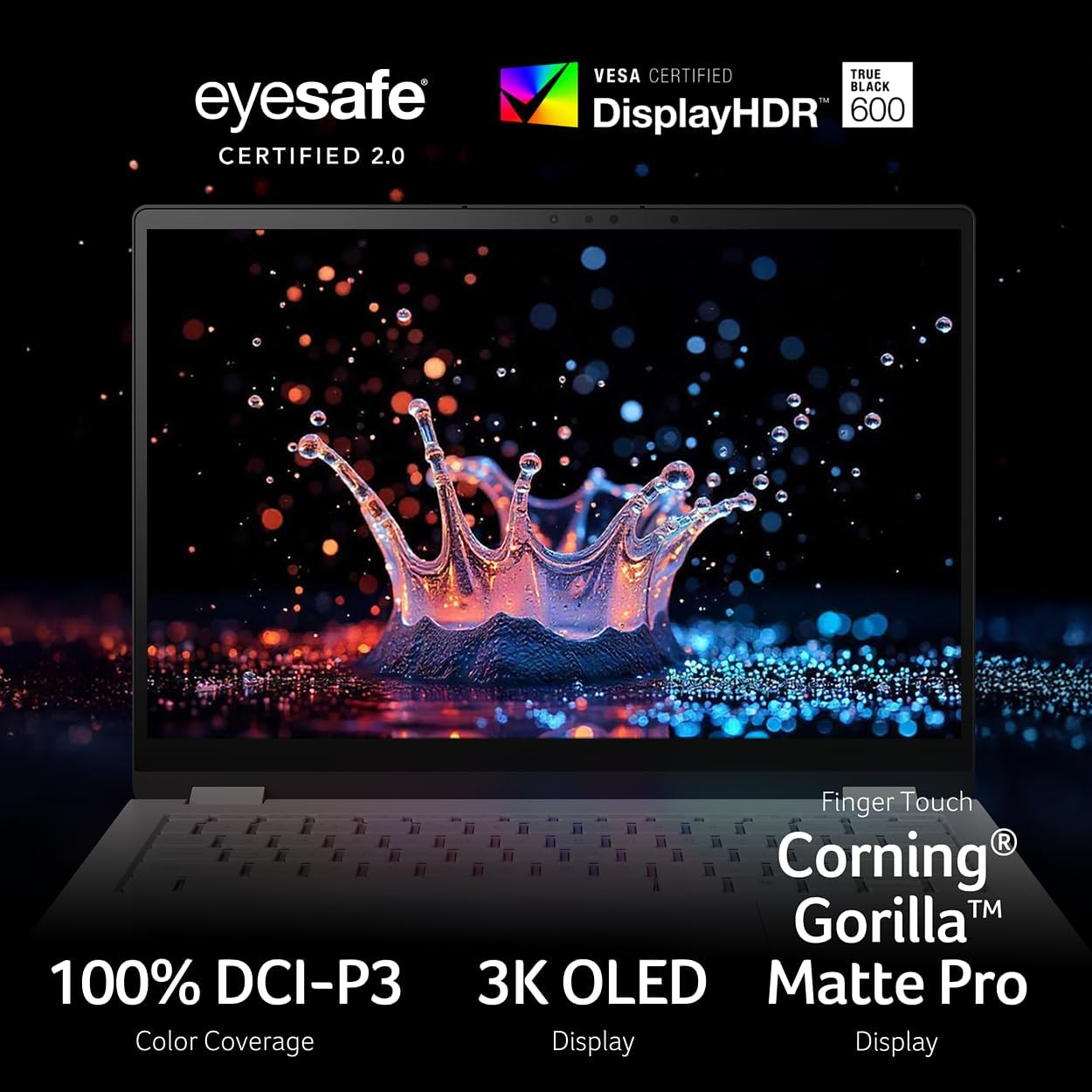 acer Swift Edge 14 AI Copilot+ PC | 14.5" 3K OLED Gorilla Glass Matte Pro 120Hz Touch Display | Intel Core Ultra 7 Processor 258V | Intel ARC 140V | 32GB LPDDR5X | 1TB SSD | Wi-Fi 7 | SFE14-51T-75PZ
