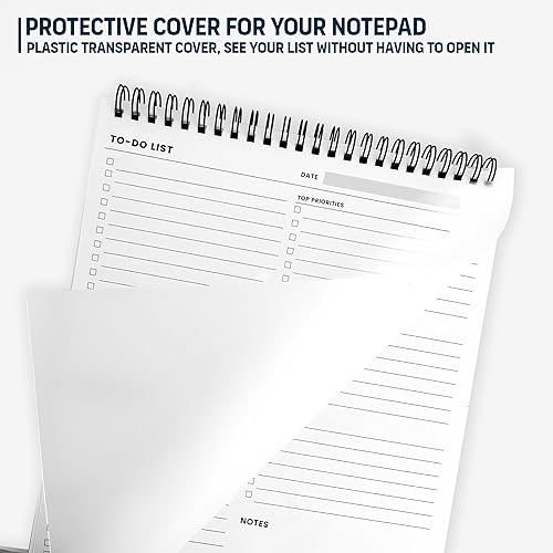 Miniatura 6 de Of a Happy Kind - Bloc de notas con espiral para lista de tareas pendientes,8.5 x 11 pulgadas, 52 hojas, múltiples secciones funcionales,