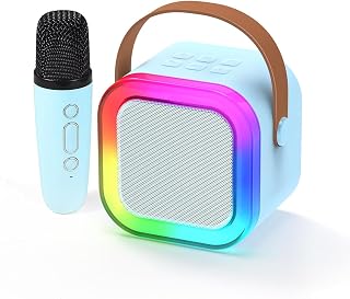 VeeDee Karaoke Machine for Kids Adults, Portable Bluetooth Mini Karaoke Microphone Singing Speaker with 1 Wireless Mic and... Price In India