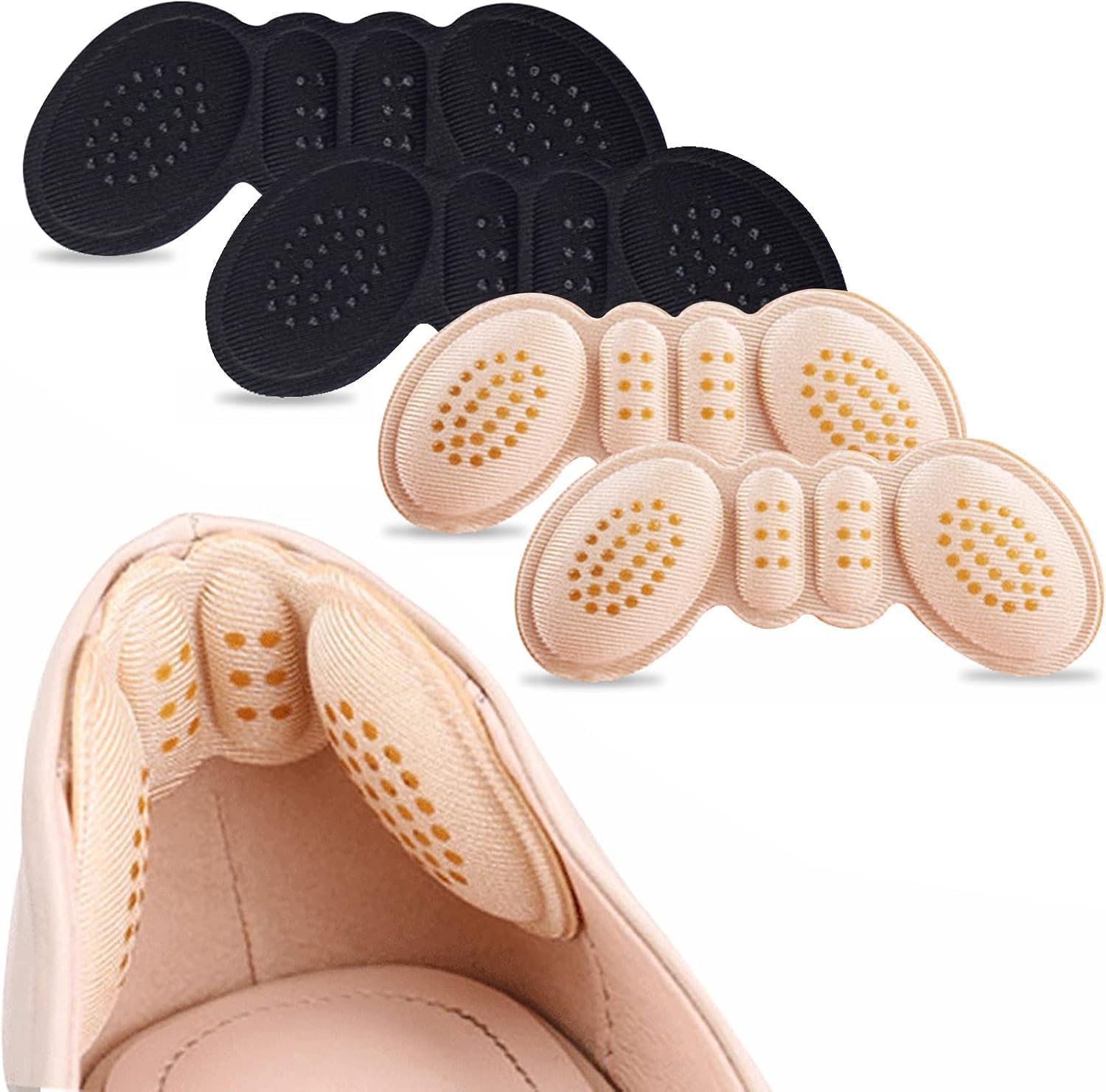 UCRAVO 2 PAIR Heel Grip Pads for Shoes | Anti Slip Shoe Heel Cushion & Shoe Bite Protector | Back Heel Padding for Loose Shoes, High Heels, Pumps, Sneakers & Formal Footwear-image-22
