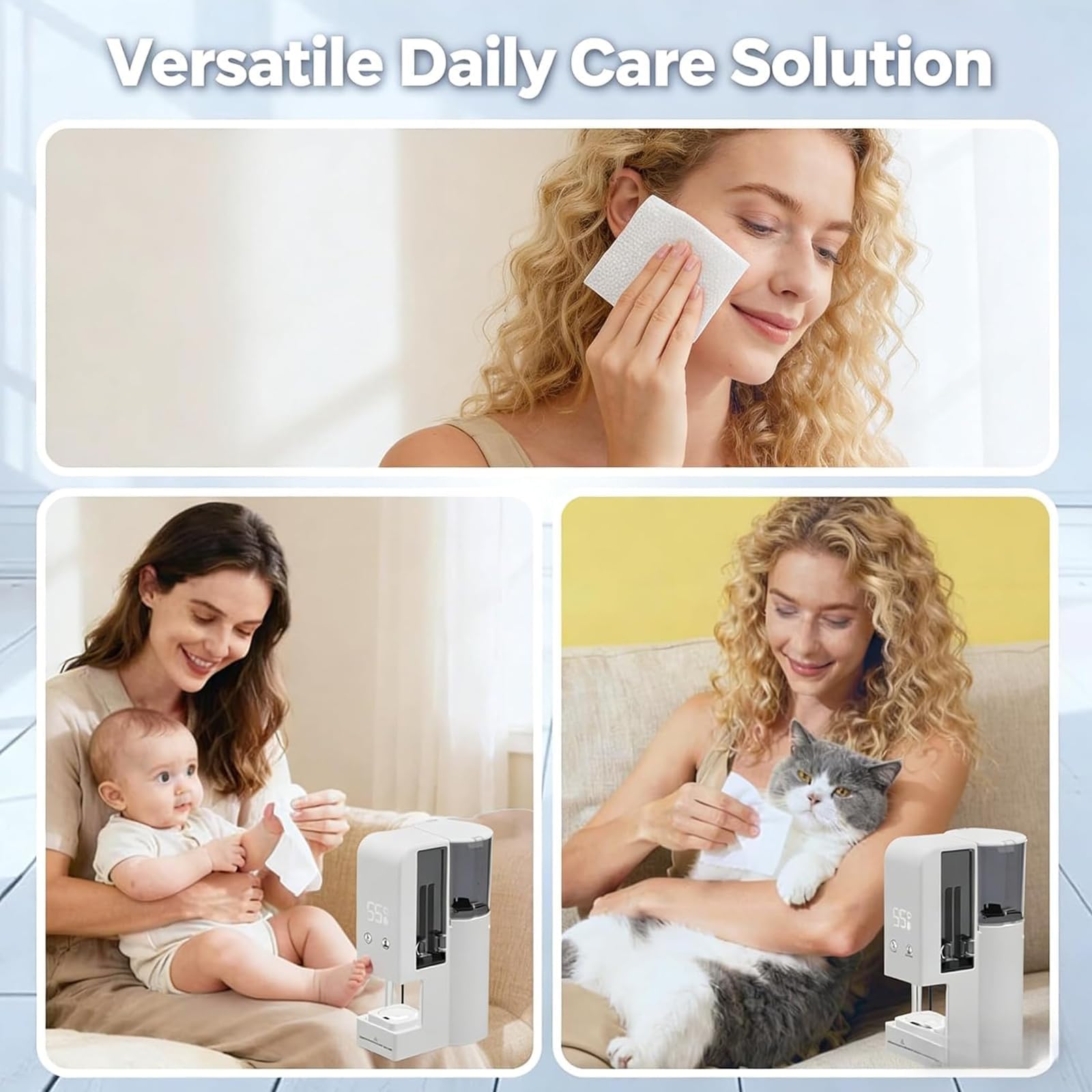 600 W Handtuchwärmer als Spender für heiße Handtücher, 500 ml Wassertank, 40 komprimierte Handtücher und 55 °C Dauerthermostat für Spa-Bereiche,Towel Warmer + 40 Towels